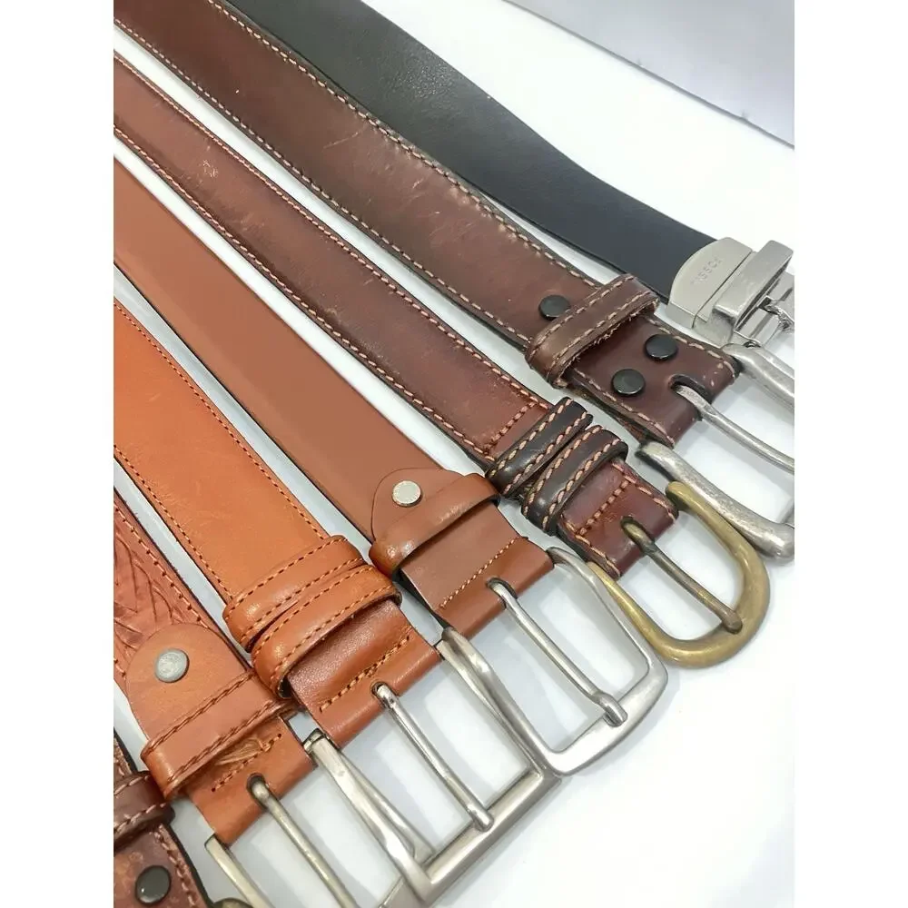 Leather Belt Lot Of 10 Western Embossed Tooled Dress Italy Mexico RESALE/REPAIR